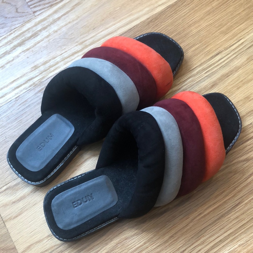 EDUN slip on sandals